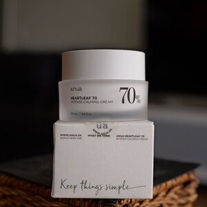 ANUA Heartleaf 70 Intense Calming Cream 50ml Korean Skincare